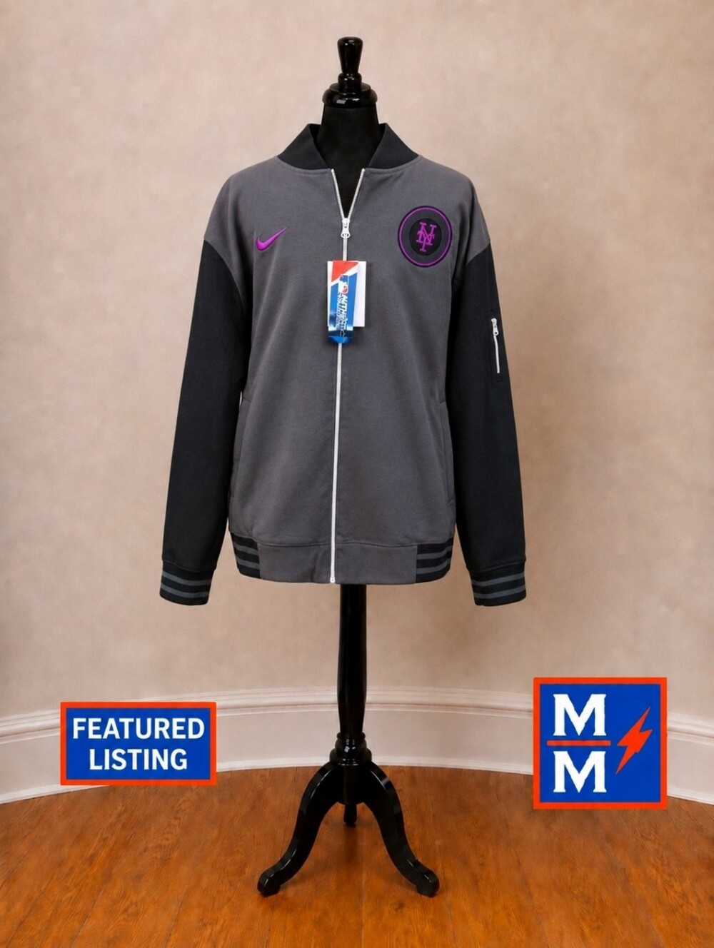 Nike MLB NYC Mets City Connect 3XL Bomber Jacket  NWT  MSRP $210
